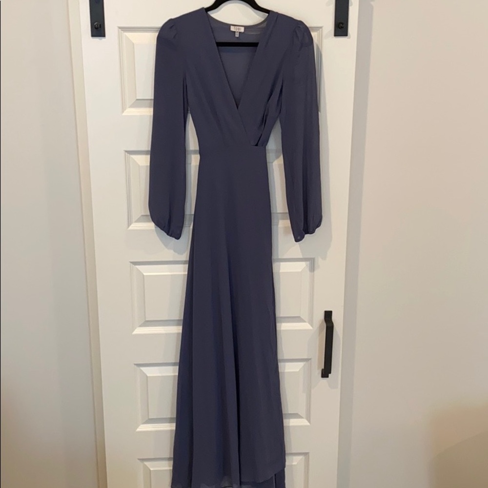 Tobi long sleeve purple dress